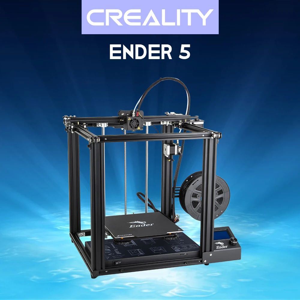 Creality 3D Ender-5 3d принтер DIY комплект алюминиевый профиль макс 180 мм/сек. Поддержка печать с 8 Гб TF карта и PLA нить 200 г