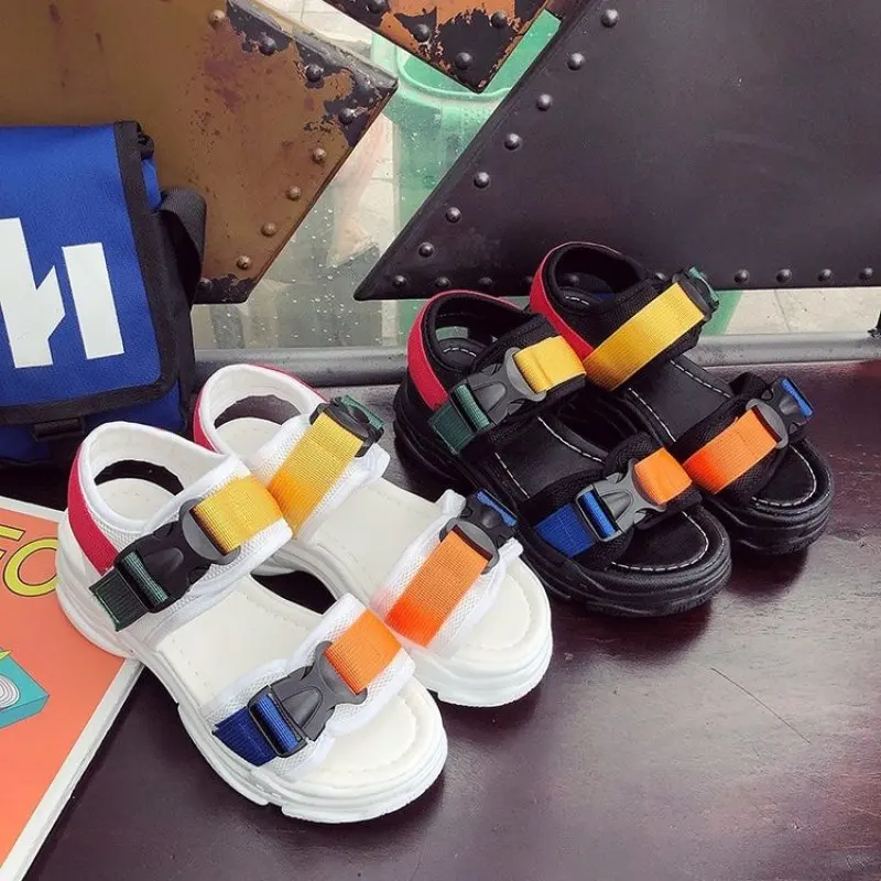 

2019 New Fashion Women Platform Sandals Ladies Casual Peep-toe thick Wedges Shoes Woman Chunky Sandalias Mujer Black White