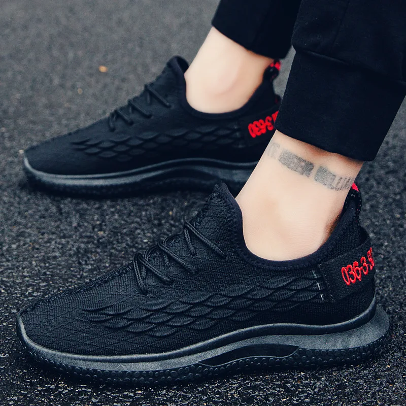

New Fashion Breathable Shoes Men Casual Shoes Mesh Woven Sneakers Men Outdoor Footwear Male Sneakers Zapatillas Hombre