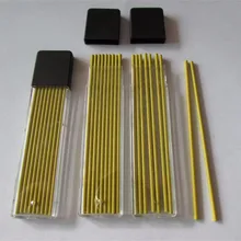 Желтый грифель 1 дюжина 12 корпусов 2 мм механический грифель для карандашей заправка автоматический наконечник свинца белый запасной рудник