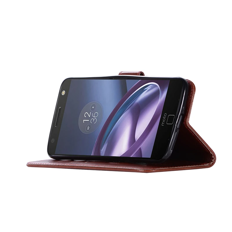 Coque люкс Ретро флип чехол для Motorola Moto G5S искусственная кожа + ТПУ тиснением MOTO