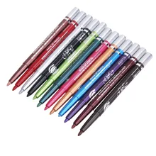 New Pro 12 Color Eye Shadow Eyeliner Lip Liner Pencil Cosmetic Makeup Set