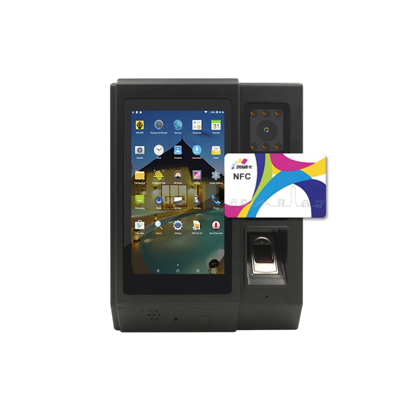 Android Time Attendance Biometric Fingerprint Nfc Reader With