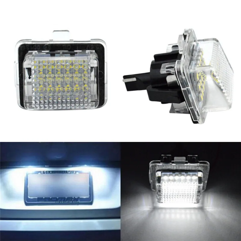 

2PCS white LED License Plate Light For Mercedes Benz W204 W212 W216 W221 W207