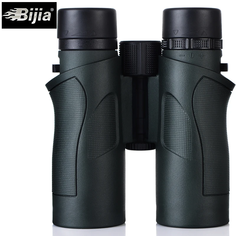 BIJIA 10x42 مناظير العسكرية HD عالية الطاقة تلسكوب المهنية الصيد في الهواء الطلق الرياضة السفر نطاق الجيش الأخضر