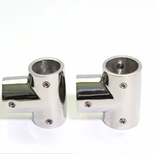 Морская Лодка яхты 316 из нержавеющей стали поручень 3 Тройник 7/8 дюймов 22 мм трубка