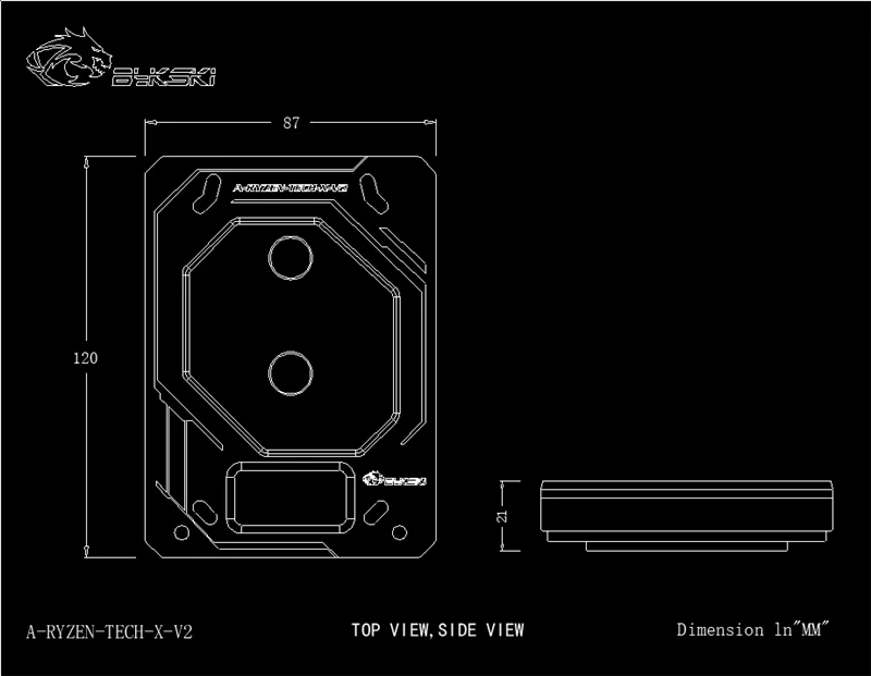 Bykski процессор водоблок A-RYZEN-TECH-X-V2 для AMD RYZEN AM3 AM3+ AM4 1950X TR4 X399 AURA поддержка GND водяное охлаждение