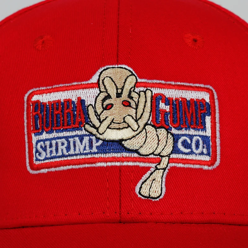 Бейсбольная кепка BUBBA GUMP с креветками для мужчин и женщин, спортивные шапки, летняя Кепка с вышивкой, повседневная Кепка Forest Gump, шапки, костюм