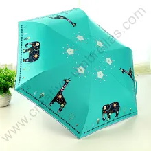 Купить 3 шт получить 1 шт три раза 210 T понджи 4 раза черное покрытие анти-УФ сплав стекловолокна Слон Олень Вышивка Зонты