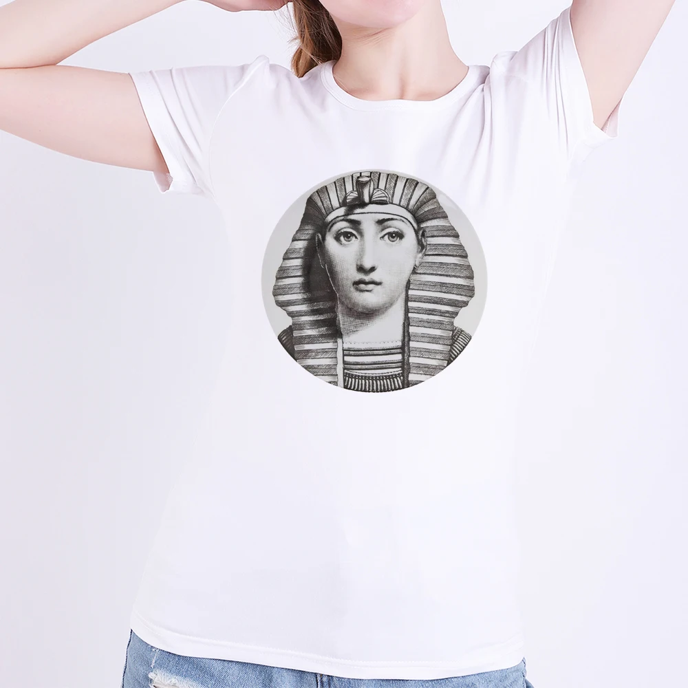 Rosenthal Piero fornasetti Vogue Lina Cavalieri летние футболки Модальные Женские забавные белые