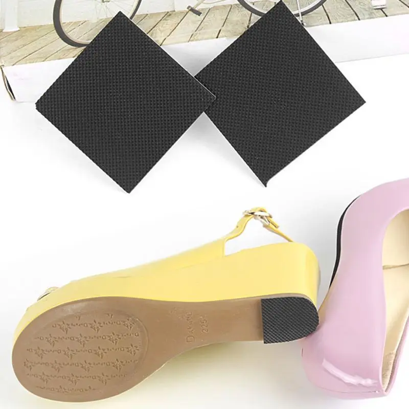 1 пара женская обувь Вставки стелька Стикеры женская обувь на высоких каблуках Нескользящие лента черный Cuttable леди защитный нескользящая подошва