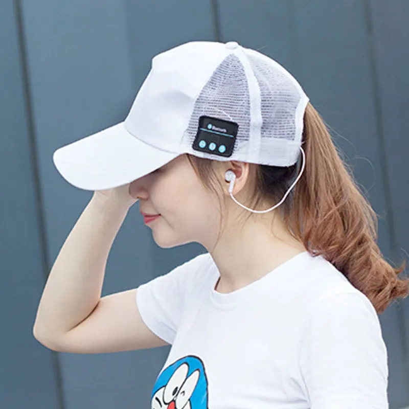 

Vapeonly Wireless Bluetooth Earphone Cap Microphone Outdoor Baseball Hat Headset w/ Mic Handsfree Headphone For Cell Phone