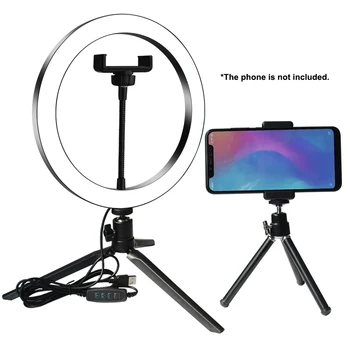 

Selfie Lamp LED Studio Camera Ring Light Photo Phone Video Light Lamp With Tripods Selfie Stick Ring Table Fill Light For Canon