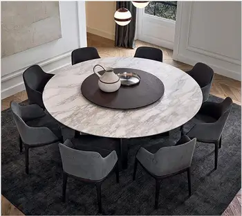 Conjunto de comedor de madera maciza para el hogar mueble minimalista moderno de mármol, mesa de comedor y 4 sillas, mesa de jantar