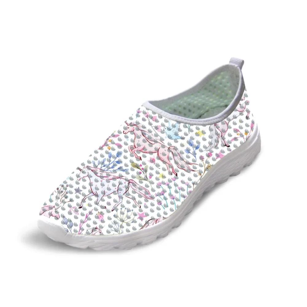

Noisydesigns Sketchers for Women Flats Unicorn Shoes Girls Tenis Feminino Sport Shoes for Student Espadrilles Sneakers Women -AA