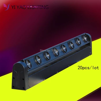 

20pcs/lot 8X12W Mini Led DMX512 Moving Head Light led club dj disco KTV lamps RGBW Beam