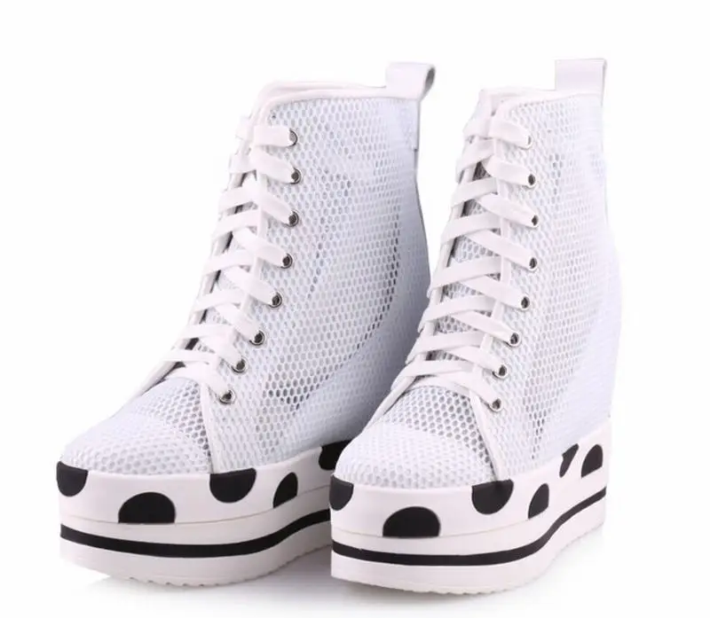 forme green Up String Boot Chaussures rose B Casual Ultra Ascenseur Mesh Haute D'été Croissante Mode Compensées A Lace Bead black Femmes black White Plate Respirant yellow Cheville blue yellow Hauteur q6gBxXTWFw