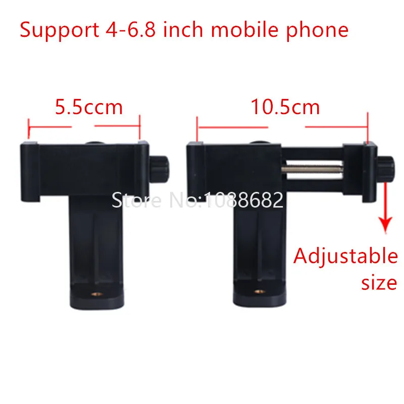 Universal Tripod Mount Cell Phone Clipper Vertical Bracket Smartphone Clip Holder 360 Adapter for iPhone Facebook Live Stream (9)