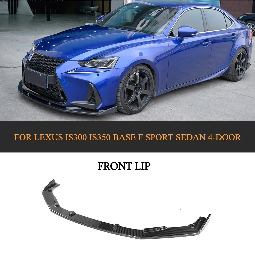 Carbon Fiber Front Bumper Guard Lip Spoiler for Lexus IS300 IS350 Base