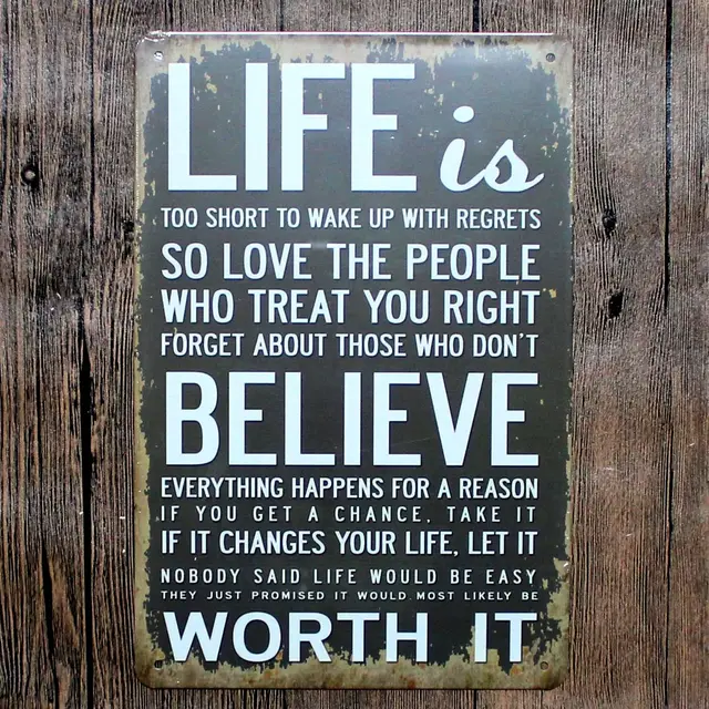 Believe Signs Decor Gorgeous Vintage Home Decor Life Is Believe Vintage Metal Tin Signs Retro Believe Signs Decor Gorgeous Vintage Home Decor Life Is Believe Vintage Metal Tin Signs Retro