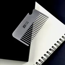 

Feiyan brand haircut hair all-metal stainless steel comb anti-static defense comb simple and compact with a bottle opener