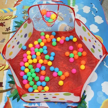 

New Toy Tent Polka Dot Pattern Cartoon Game Ball Pits Portable Pool Foldable Children Outdoor Sports Educational Toy With Basket
