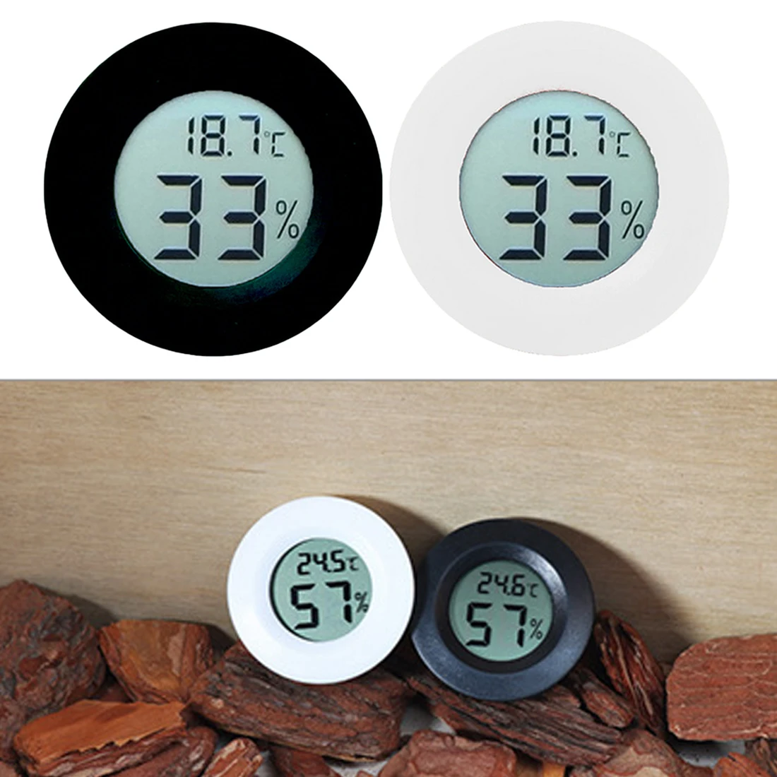 

Thermometer Hygrometer Mini LCD Digital Humidity Hygrometer Temperature Tester Meter Pyrometer Indoor Home Measuring Tool