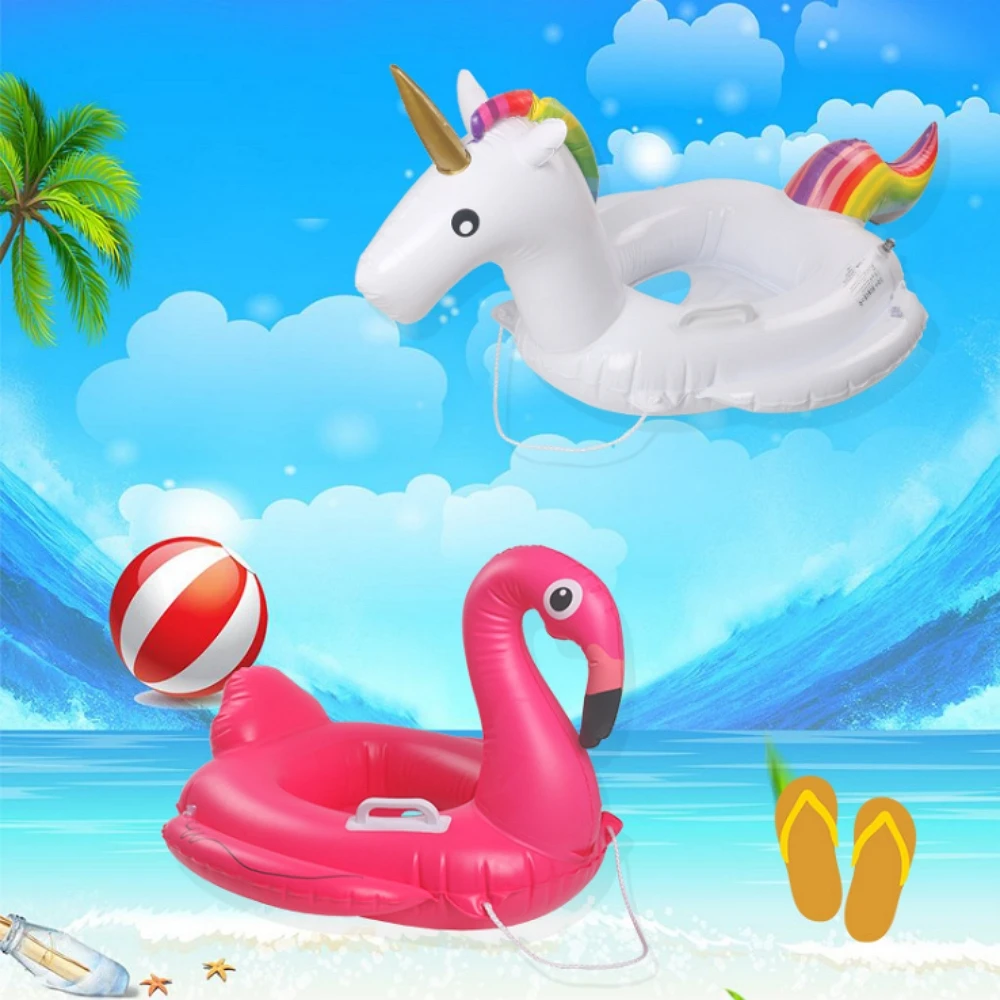 

Swimming Pool Inflatable Unicorn Flamingo Baby Pool Float with Safe Handles Unicorn Pool Water Toys for kids Swimming Circles