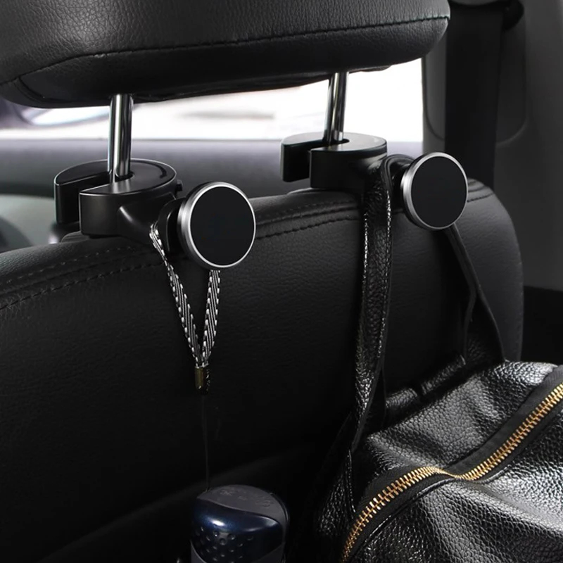Car hook Back hidden mobile support for vehicle seat