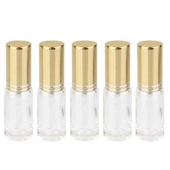 

5pcs 5ml Mini Glass Refillable Perfume Atomizer Empty Spray Bottles