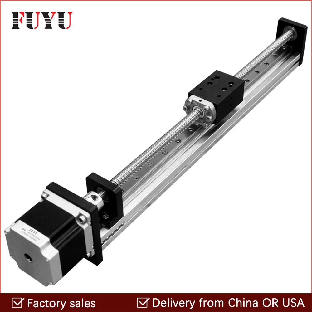 Free shipping 50mm1000mm Travel Stroke CNC Linear Guide Rail Stage