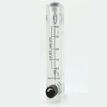 0,4-4 м3/ч 1/" с британской конической трубной наружной резьбой панель ПММА тип газа Поплавковый расходомер воздуха ротаметр расходомер с регулируемым клапаном