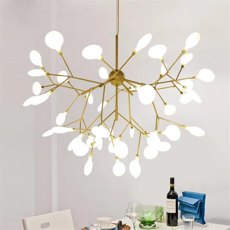 

Modern Gold Acrylic Led Chandelier BranchTree Design Lustre Hanging Lamps For Living Room Gold Chandeliers Lighting Fixtures