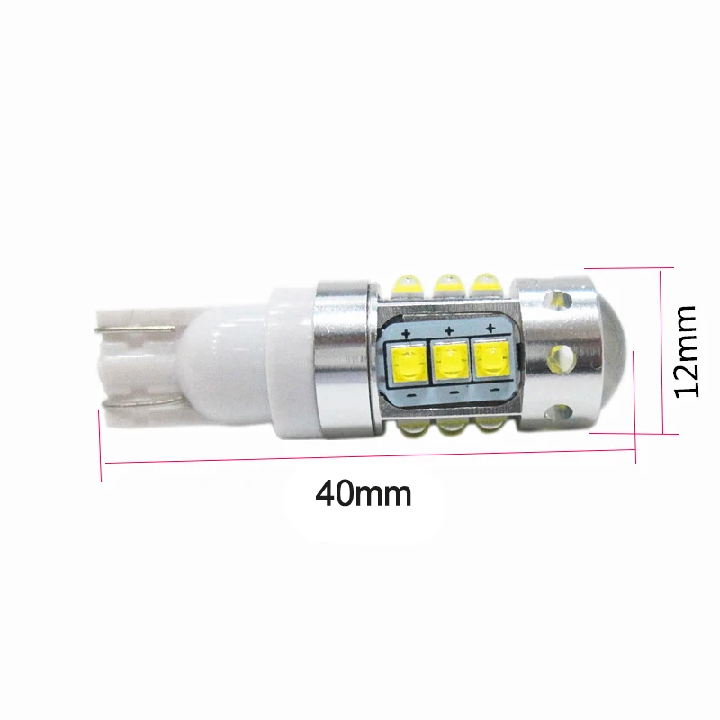 2pcs Car T10 80W LED Lights 6500k White Lighting Auto LED License Plate Light Reading Door Lamp Trunk Reversing Light 2pcs Car T10 80W LED Lights 6500k White Lighting Auto LED License Plate Light Reading Door Lamp Trunk Reversing Light