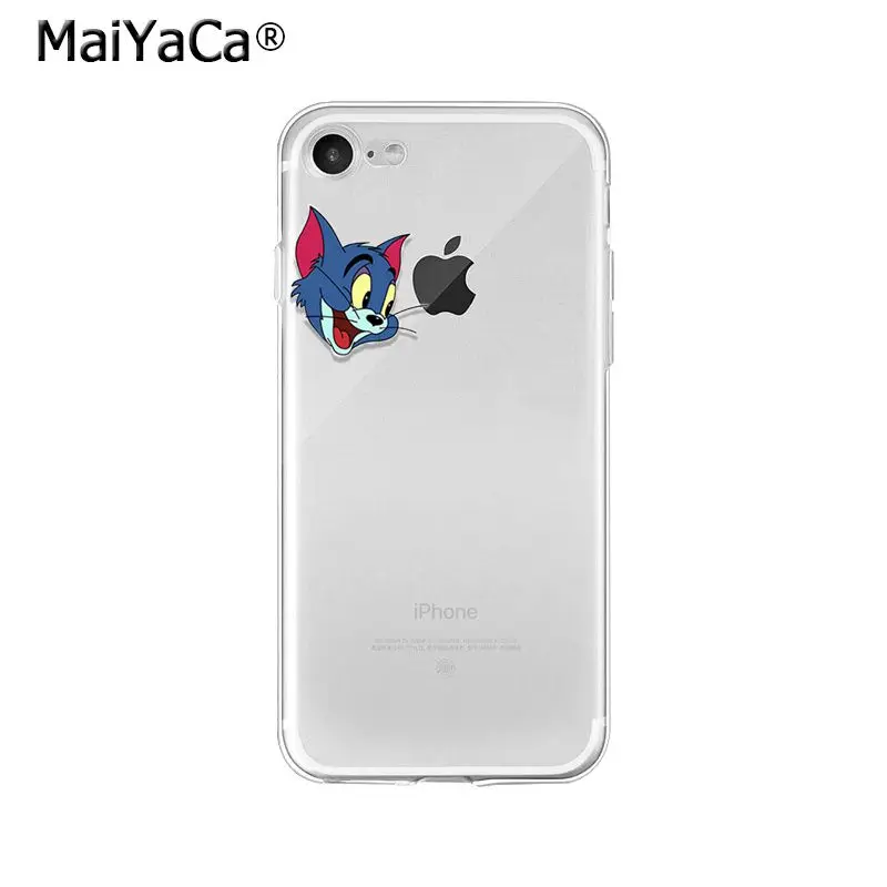 MaiYaCa Том и Джерри ТПУ Мягкий силиконовый чехол для телефона чехол для Apple iPhone 8 7 6 6S Plus X XS MAX 5 5S SE XR мобильных телефонов