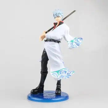 

9" Silver Soul Gin Tama Gintama Sakata Gintoki PVC Action Figure Colletion Model Toy