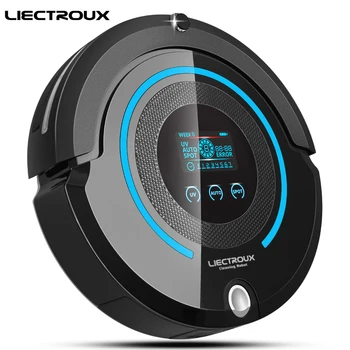 

LIECTROUX A338 Multifunction Robot Vacuum Cleaner (Sweep,Vacuum,Mop,Sterilize),LCD,Schedule,Virtual Blocker,Auto Charge,Remote