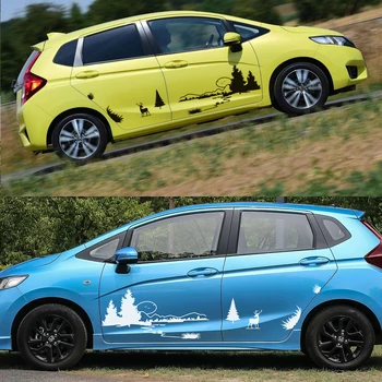 

For All Car Stickers 10 Pcs Side Body Custom Christmas Styling Protect Modified Decorative Graphic Vinyl Car Accessories Decals