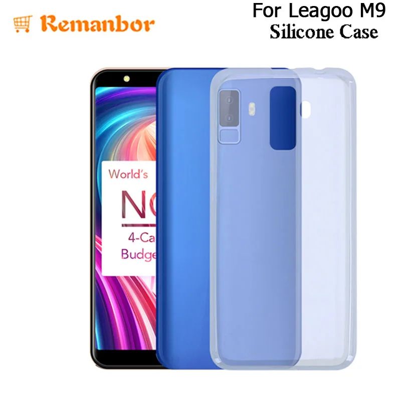 Remanbor For Leagoo M9 Silicone Case 5.5 Inch Transparent TPU Protective Cover Clear Durable Mobile Phone |