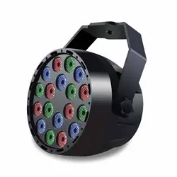 RGB светодиодный DJ света 18 Вт DMX512 подчиненная светодиодный этап эффект освещения для дома вечерние DJ Club Disco KTV Водонепроницаемый номинальной