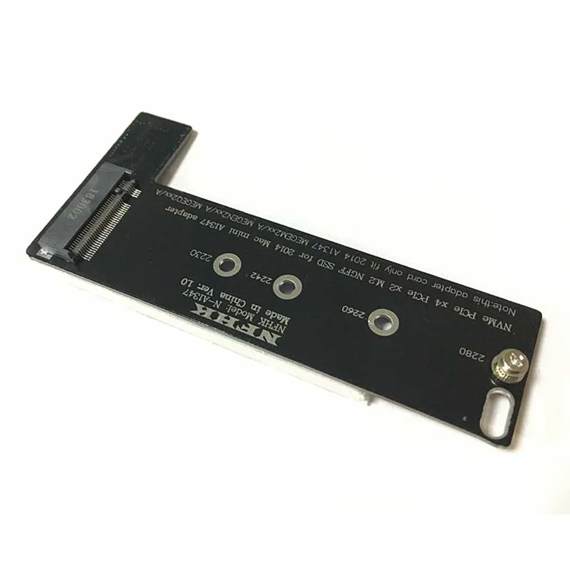M.2 NGFF M-Key NVME AHCI SSD PCI-E x4 x2 конвертер карта адаптер рейзер для Macbook Mini A1347 MEGEN2 MEGEM2 MEGEQ2 NVME SSD