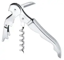 New Stainless Steel Corkscrew Double Hinged Waiters Wine Bottle Opener Lever Tool New Stainless Steel Corkscrew Double Hinged Waiters Wine Bottle Opener Lever Tool