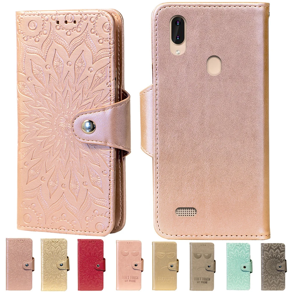 

Embossing Stand Flip PU Leather wallet Case Cover For Leagoo M11 Phone Cases