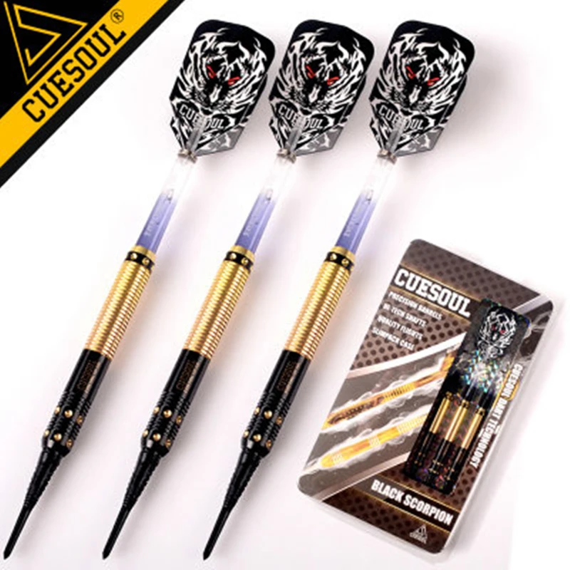 

CUESOUL 18g 15cm 3PCS/set CUESOUL Darts Professional Game Soft Tip Darts Electronic Dart Needle With Tiger Dart Flights