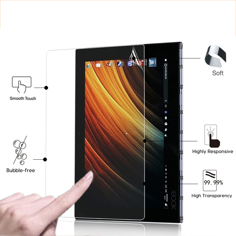 

High Clear Glossy screen protector film For Lenovo Yoga Book 10.1" tablet ANti-Scratched HD lcd screen protective films in stock