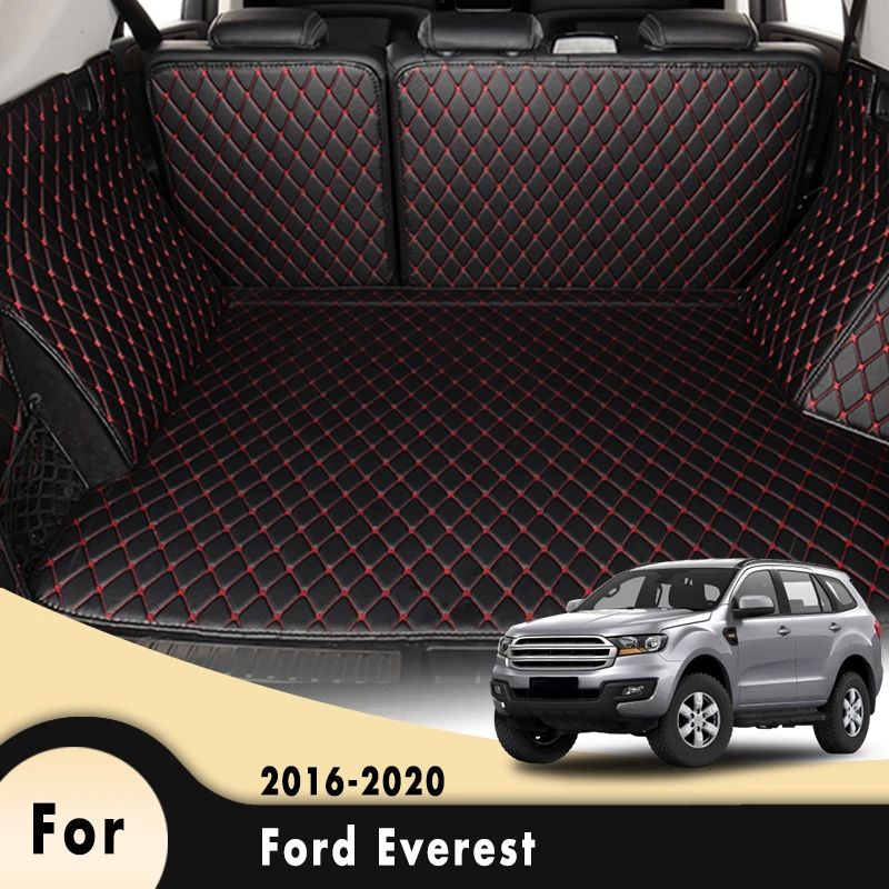 

Car Boot Mat Rear Trunk Liner Cargo Floor Carpet Tray Protector Accessories Mats For Ford Everest 2016 2017 2018 2019 2020