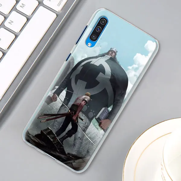 One Piece Roronoa Zoro Case Cover for Samsung Galaxy A30 A40 A50 A70 A6 A8 Plus A7 A9 M30 Phone Case Coque - Цвет: 12