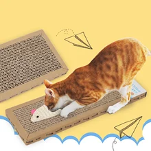 Behogar Plat-shape сизаль из гофрированной бумаги для кота скребок блокнот для царапин доска картонная игрушка случайный узор