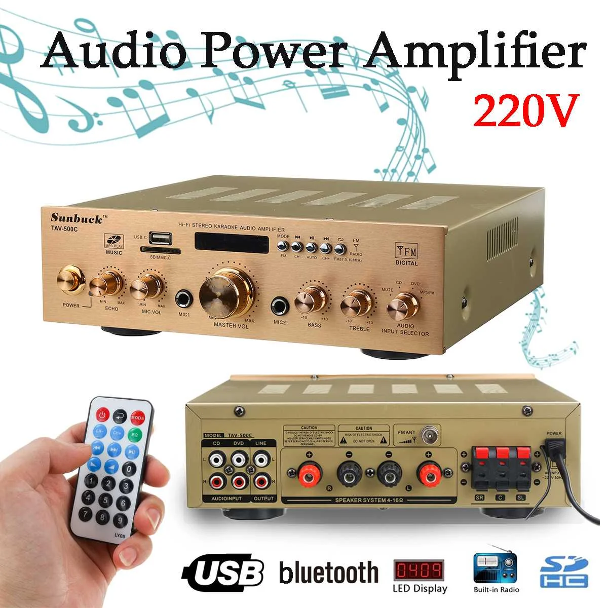 

1500W Car Amplifier Speaker Vehicle Amplifier Power Stereo Amp Auto Audio Power Amplifier Car Audio Amplifier