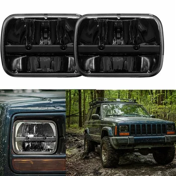 

Free shipping! 5" x 7" SoyaVision LED Replacement Headlamp Off Road LED Headlights for Jeep Wrangler YJ Cherokee XJ headlamp